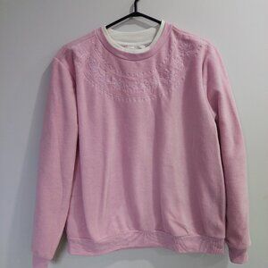 Tradition Country Collection Pink Soft Fleece Sweatshirt Women's L